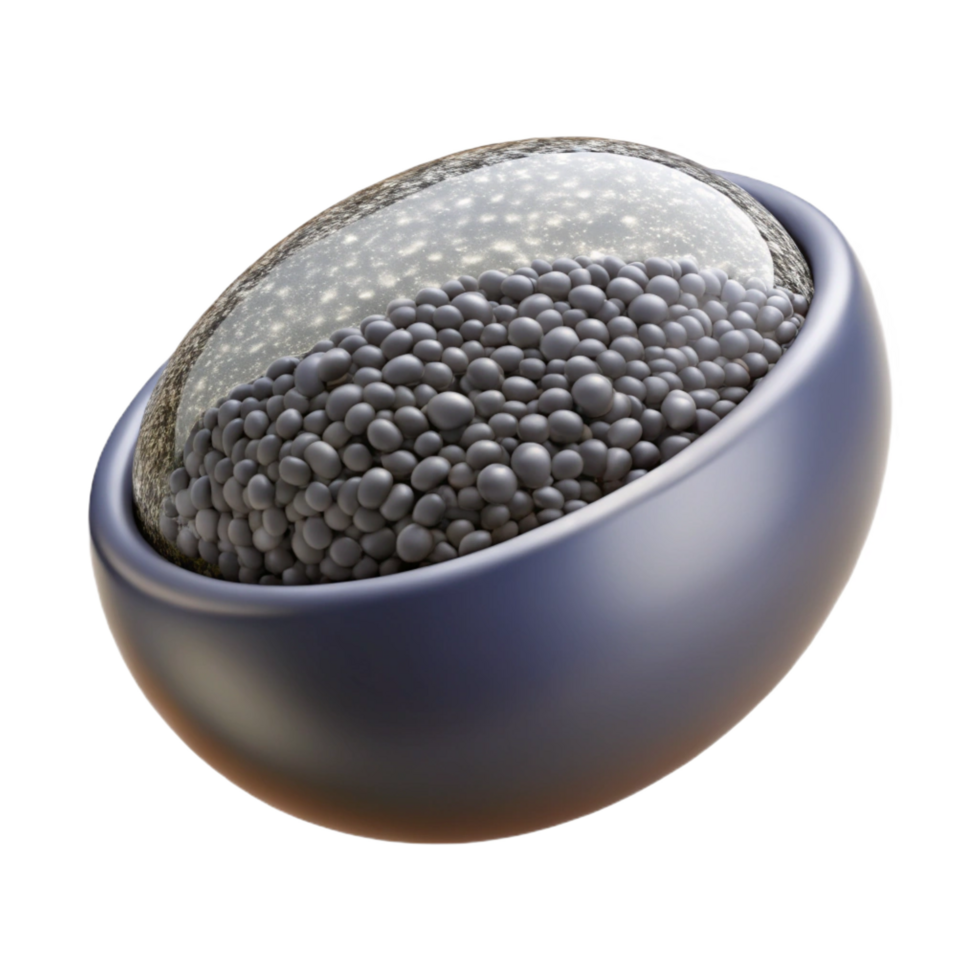 glorious impressionist Chia seed isolated NO BACKGROUND with Transparent Background. handcrafted png