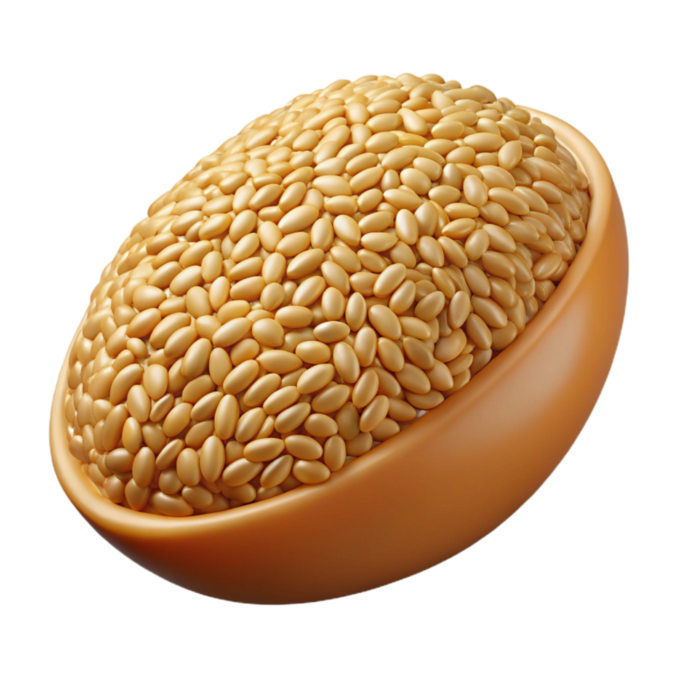 alluring standout Sesame seed isolated NO BACKGROUND with Transparent Background. png