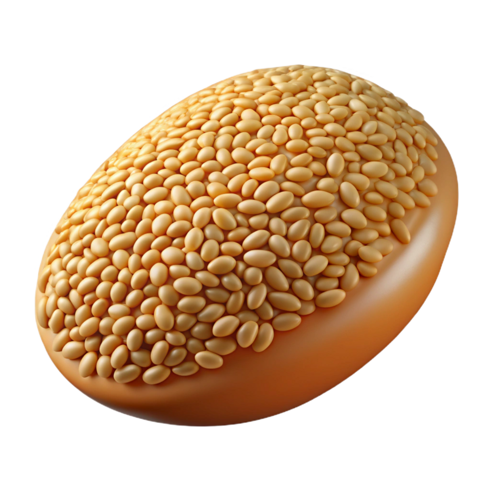 exceptional gothic Sesame seed isolated NO BACKGROUND with Transparent Background. expertly shot png