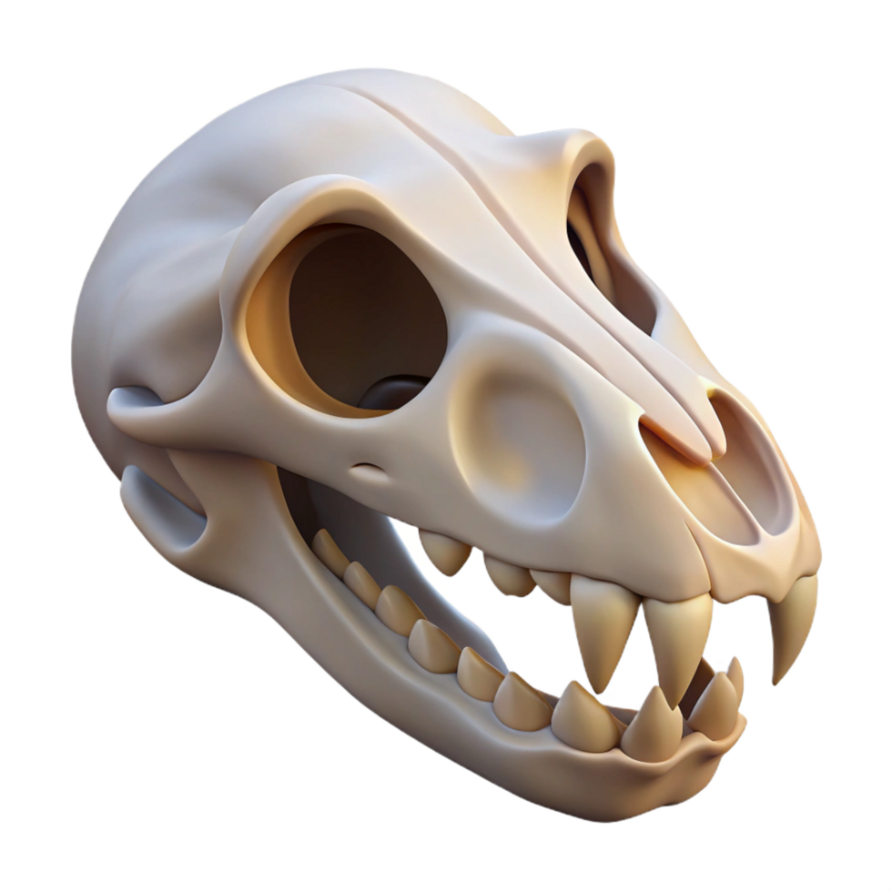 romantic fascinating Animal skull generic NO BACKGROUND with Transparent Background. handcrafted png
