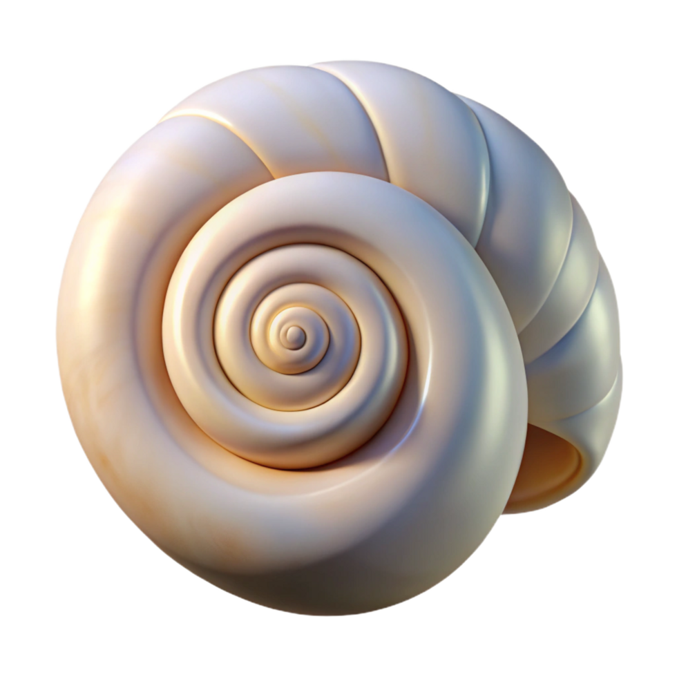 wonderful passionate coastal Seashell spiral NO BACKGROUND with Transparent Background. artisan png