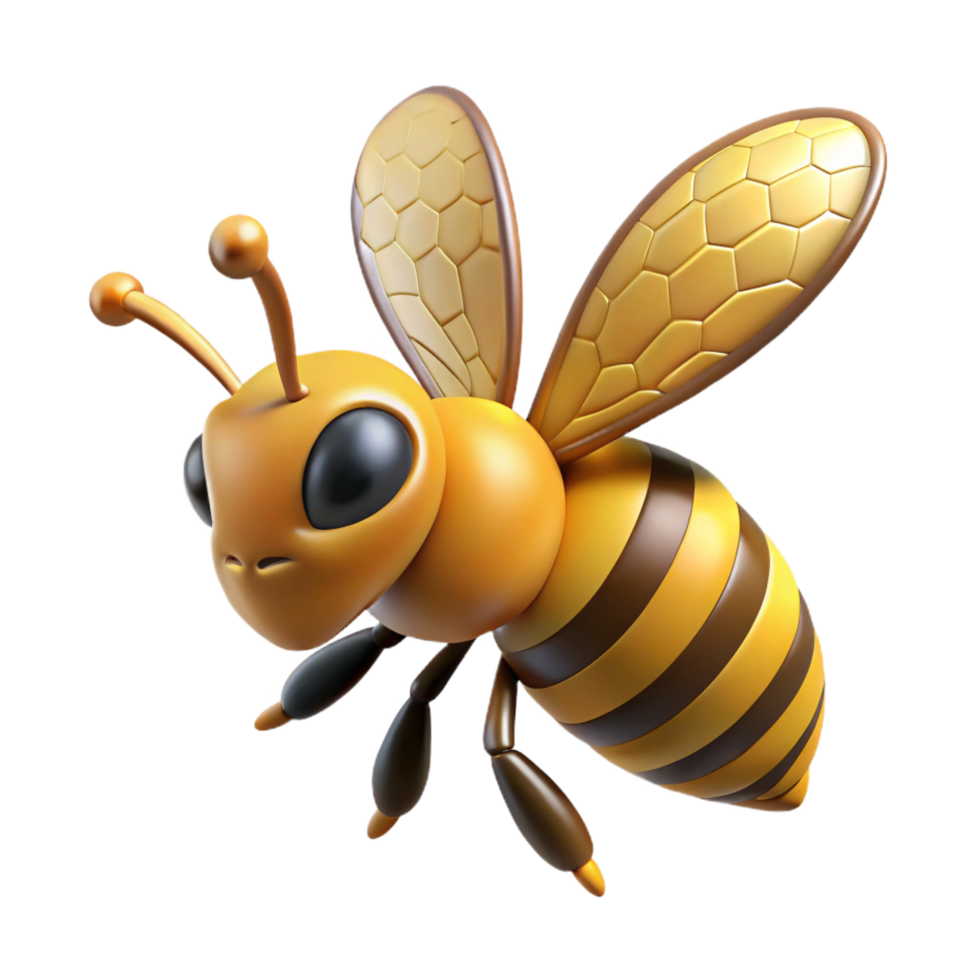 unforgettable classic A buzzing honeybee, in flight. NO BACKGROUND with Transparent Background. masterfully captured png