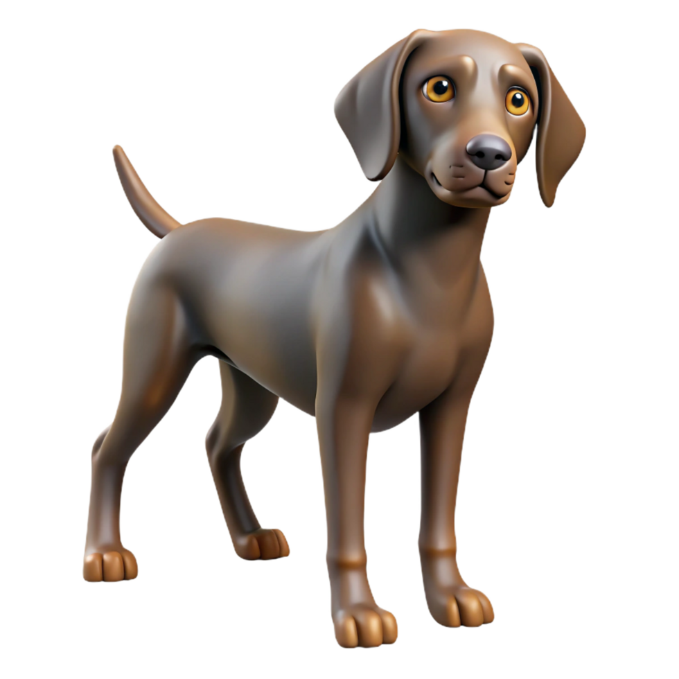 radiant quintessential A German Short-haired Pointer, pointing. NO BACKGROUND with Transparent Background. png