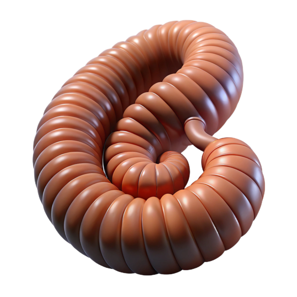 elegant ethereal victorian A millipede, curled up. NO BACKGROUND with Transparent Background. high resolution png