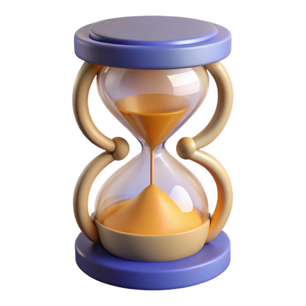 memorable elegant A stylized, winged hourglass, filled with swirling sand. NO BACKGROUND with Transparent Background. elite png