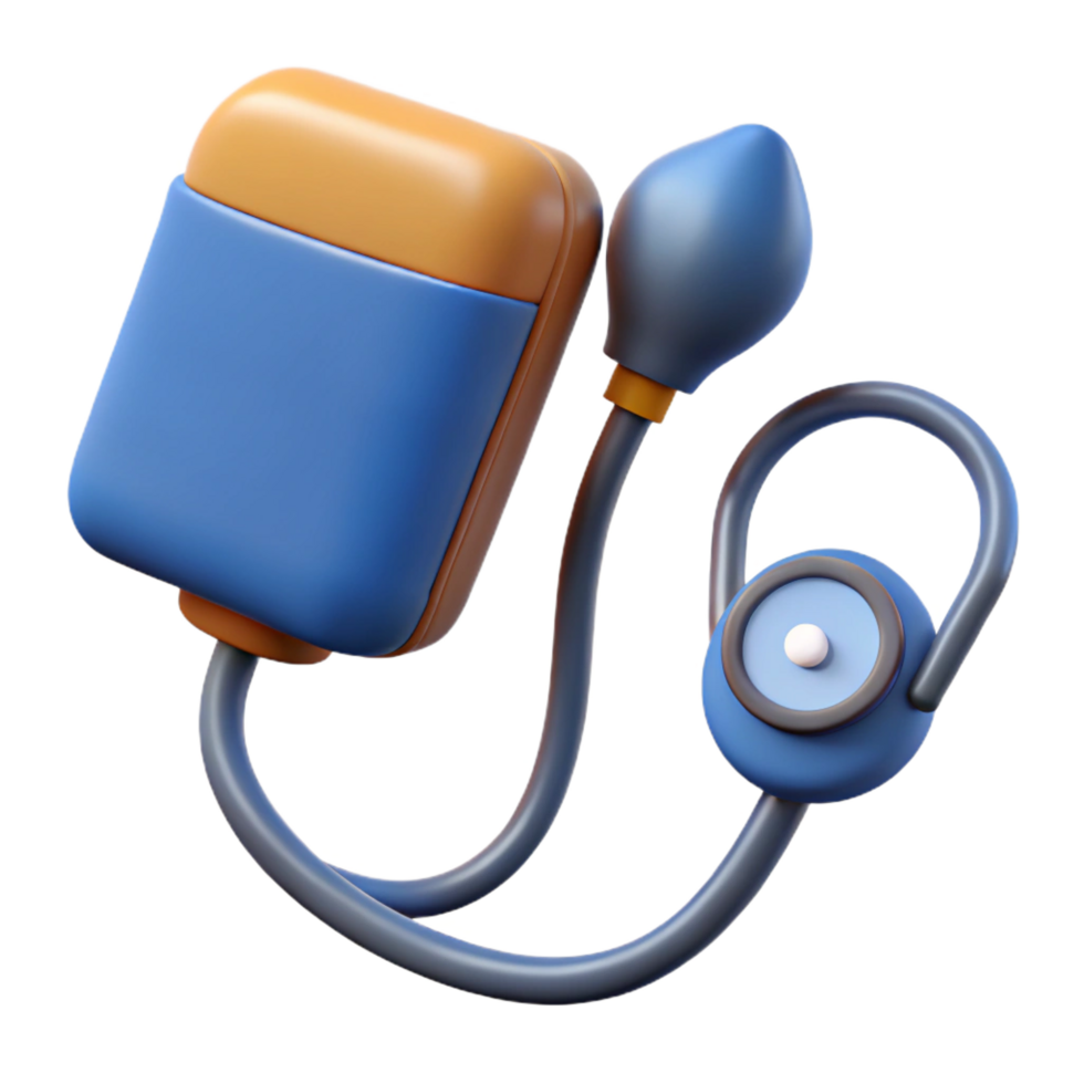 exemplary victorian Blood pressure monitor with inflatable cuff NO BACKGROUND with Transparent Background. crisp png