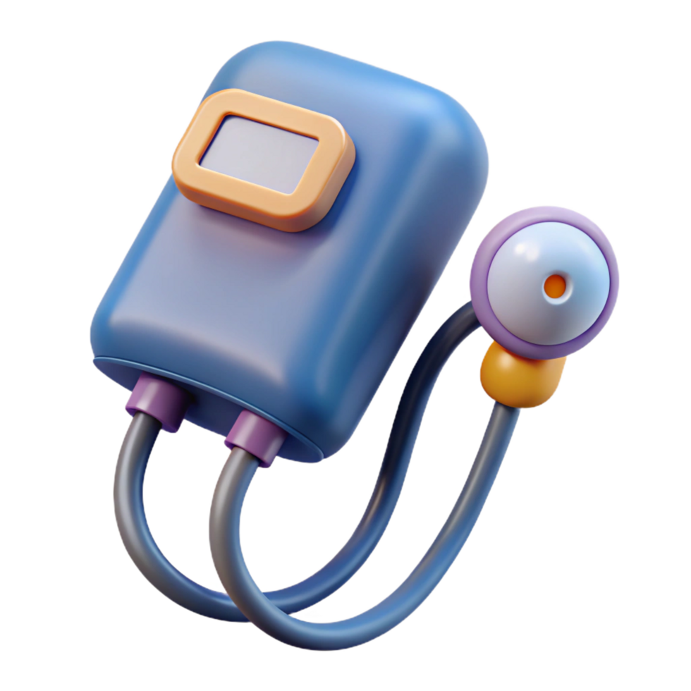 distinguished contemporary Blood pressure monitor with inflatable cuff NO BACKGROUND with Transparent Background. studio quality png
