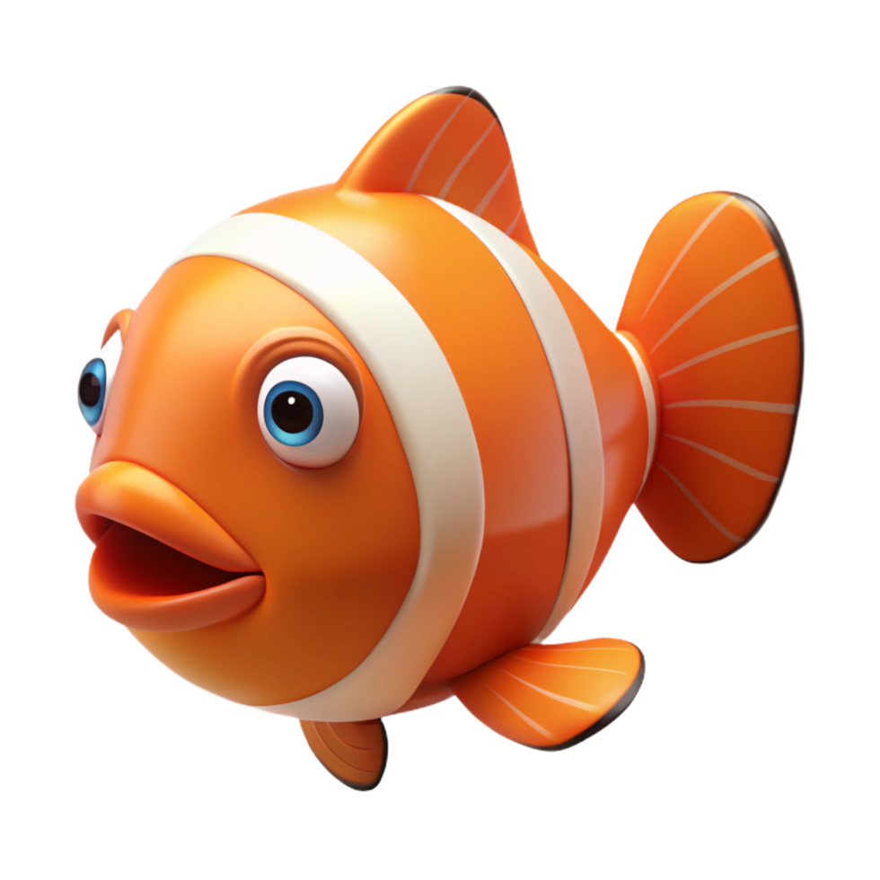 elegant inspired A clownfish, NO BACKGROUND with Transparent Background. png