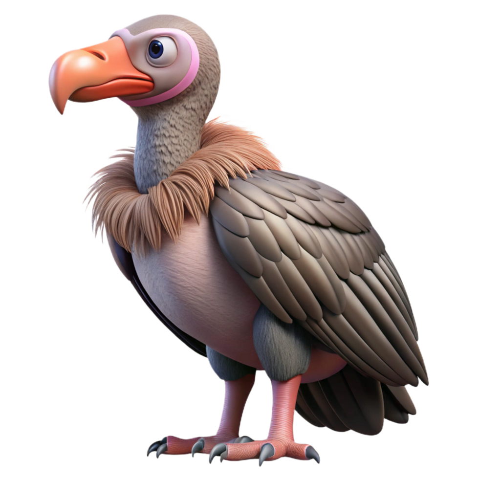 dramatic standout A vulture, NO BACKGROUND with Transparent Background. png