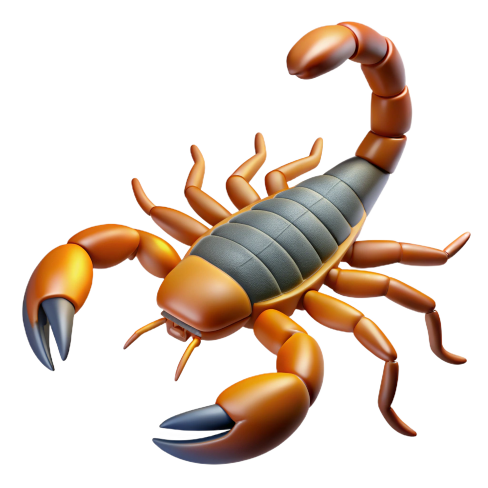 extraordinary iconic A scorpion. NO BACKGROUND with Transparent Background. png
