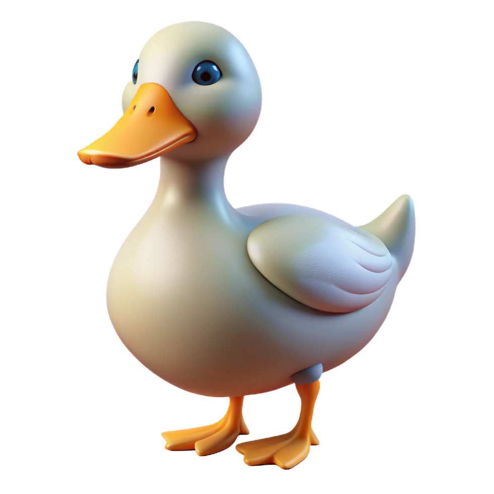 exemplary bohemian A duck. NO BACKGROUND with Transparent Background. museum quality png