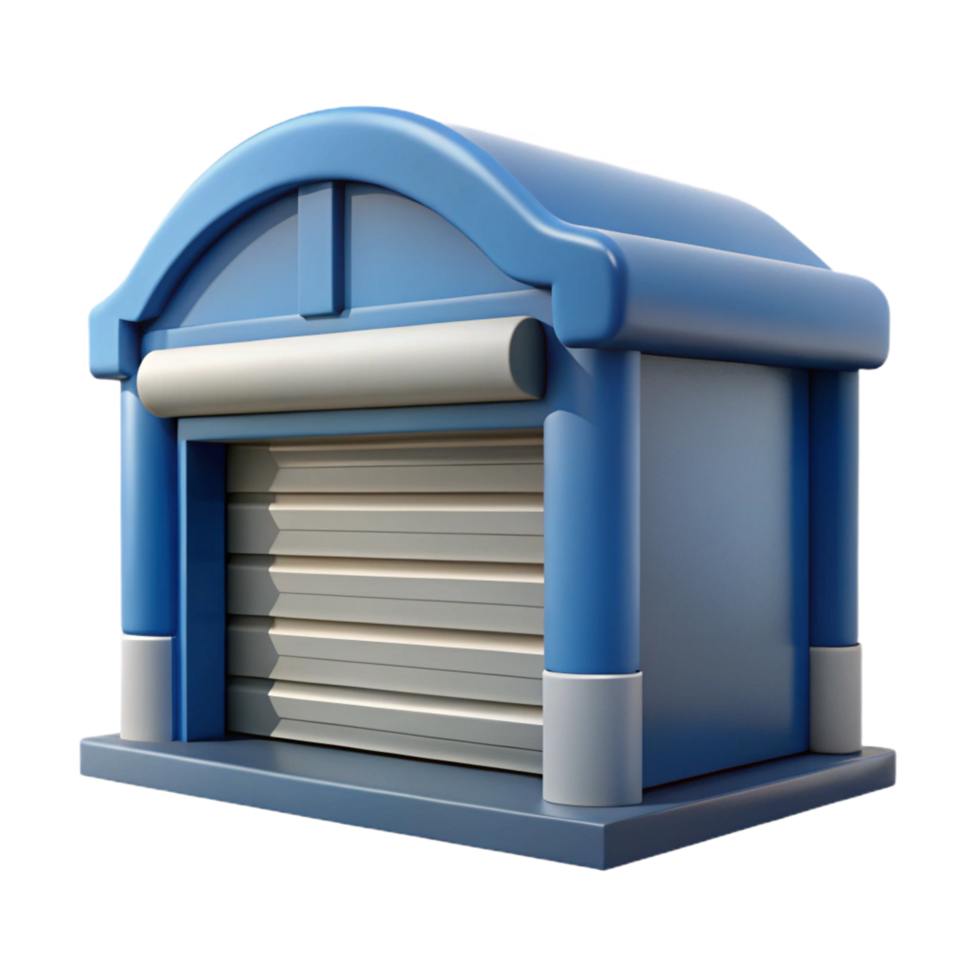 hypnotic unforgettable Garage door, sectional roll-up door NO BACKGROUND with Transparent Background. png