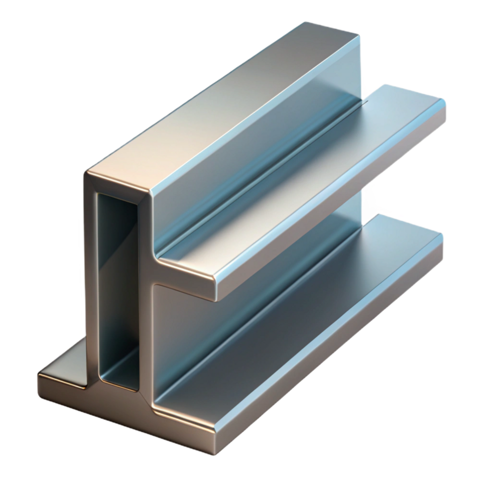ethereal picturesque Steel beam, I-beam cross-section NO BACKGROUND with Transparent Background. handcrafted png
