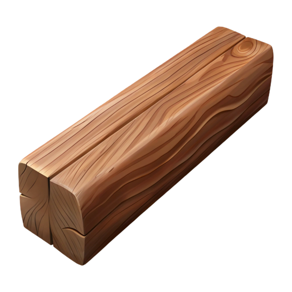 ethereal splendid Wooden beam, rustic timber NO BACKGROUND with Transparent Background. impeccable png