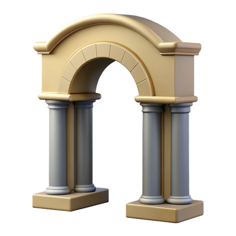 exceptional avant-garde Keystone, central voussoir of an arch NO BACKGROUND with Transparent Background. ultra HD png