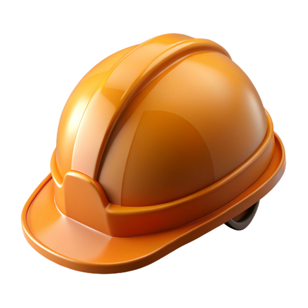 extraordinary distinctive Construction worker's hard hat, safety helmet NO BACKGROUND with Transparent Background. png