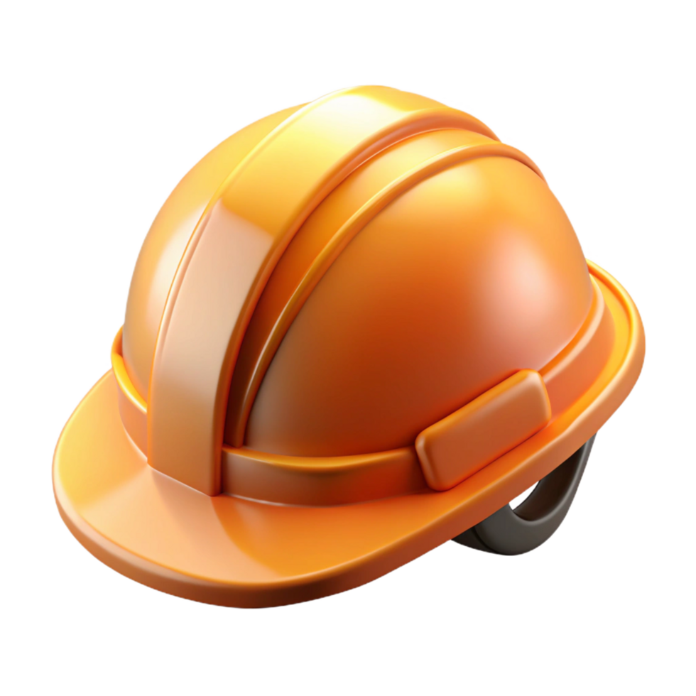 ethereal enchanting Construction worker's hard hat, safety helmet NO BACKGROUND with Transparent Background. high quality png