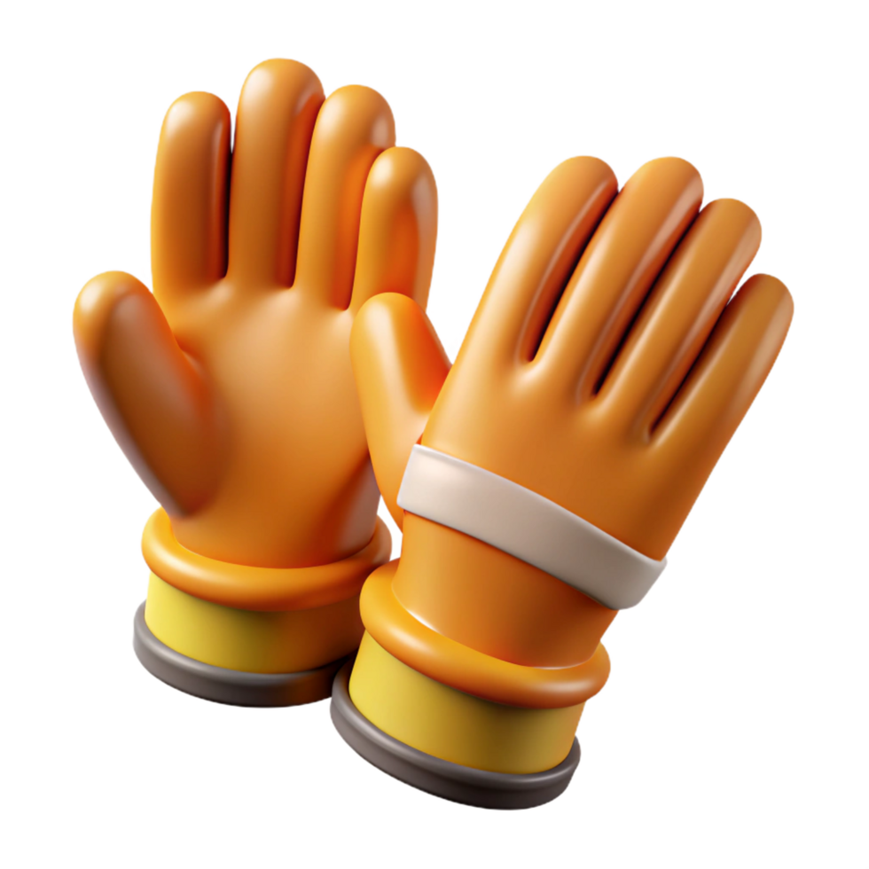 extraordinary renaissance Work gloves, hand protection for construction work NO BACKGROUND with Transparent Background. flawless png
