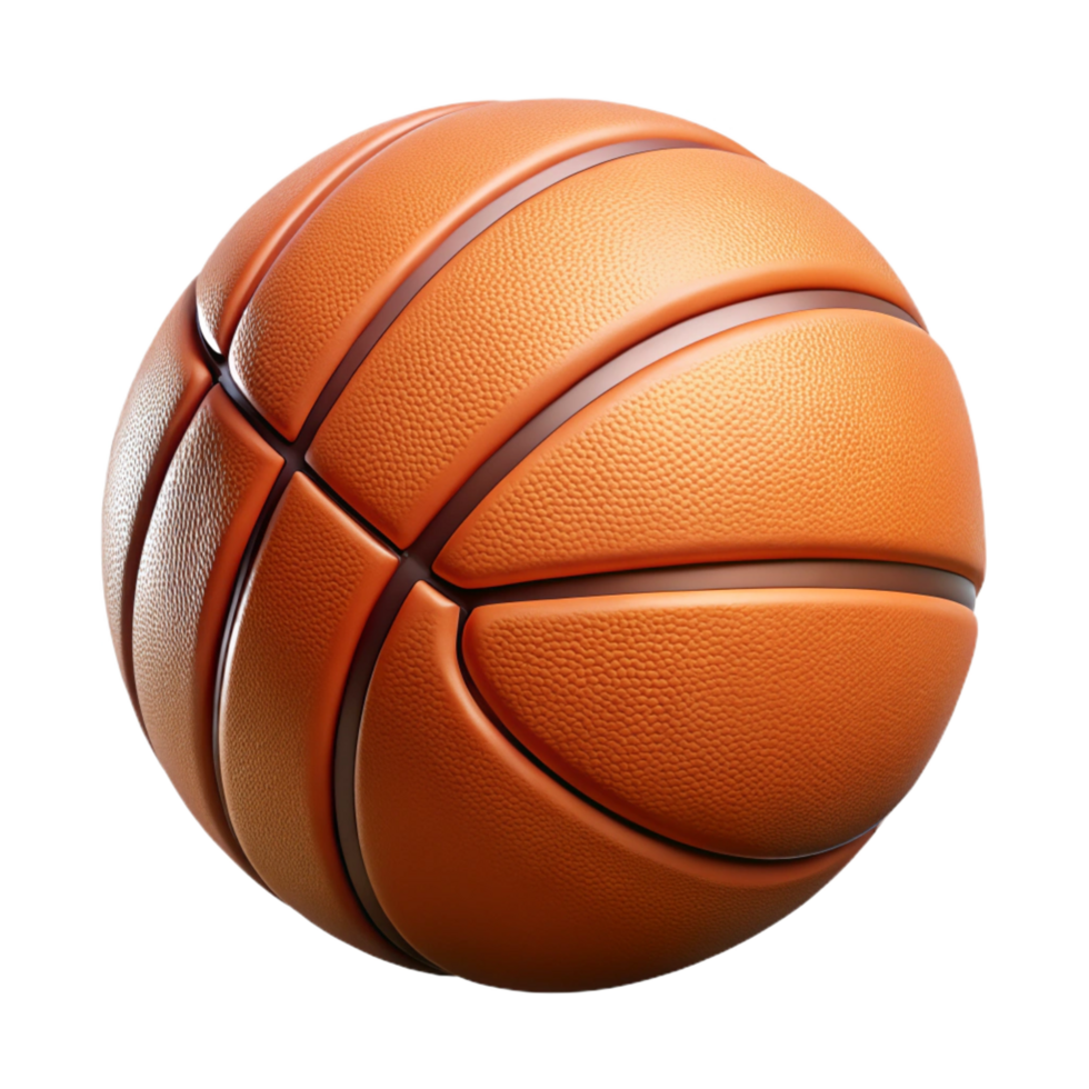fascinating exceptional A basketball, textured and realistic, NO BACKGROUND with Transparent Background. png