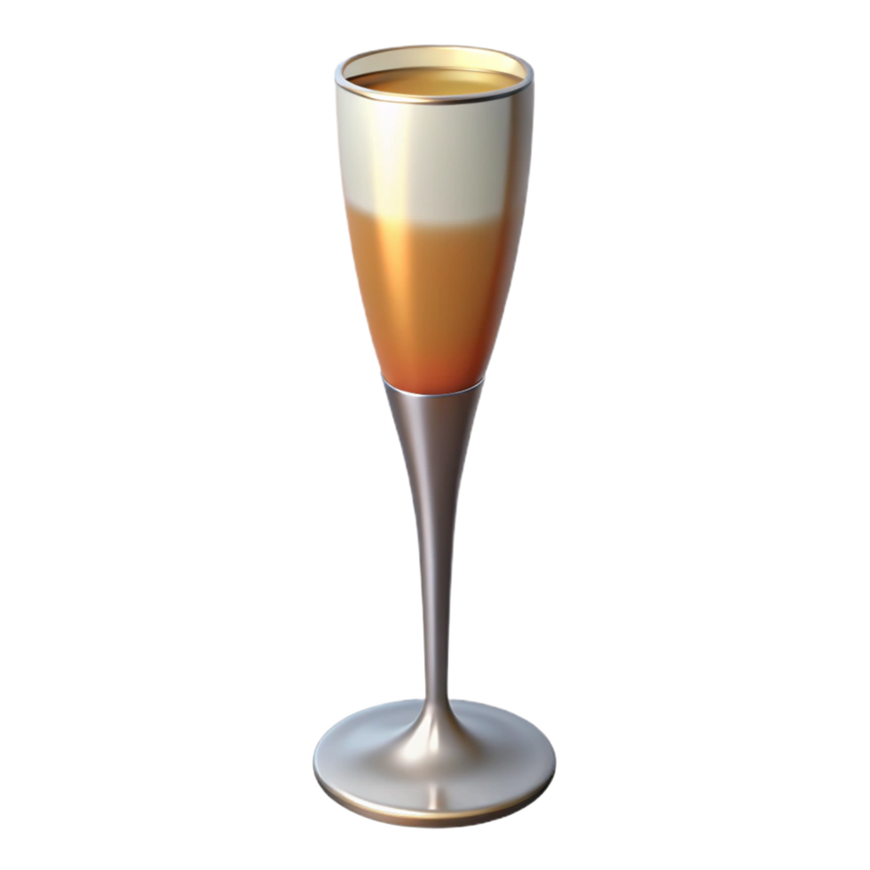 exquisite exemplary A champagne flute, tall and slender, NO BACKGROUND with Transparent Background. png