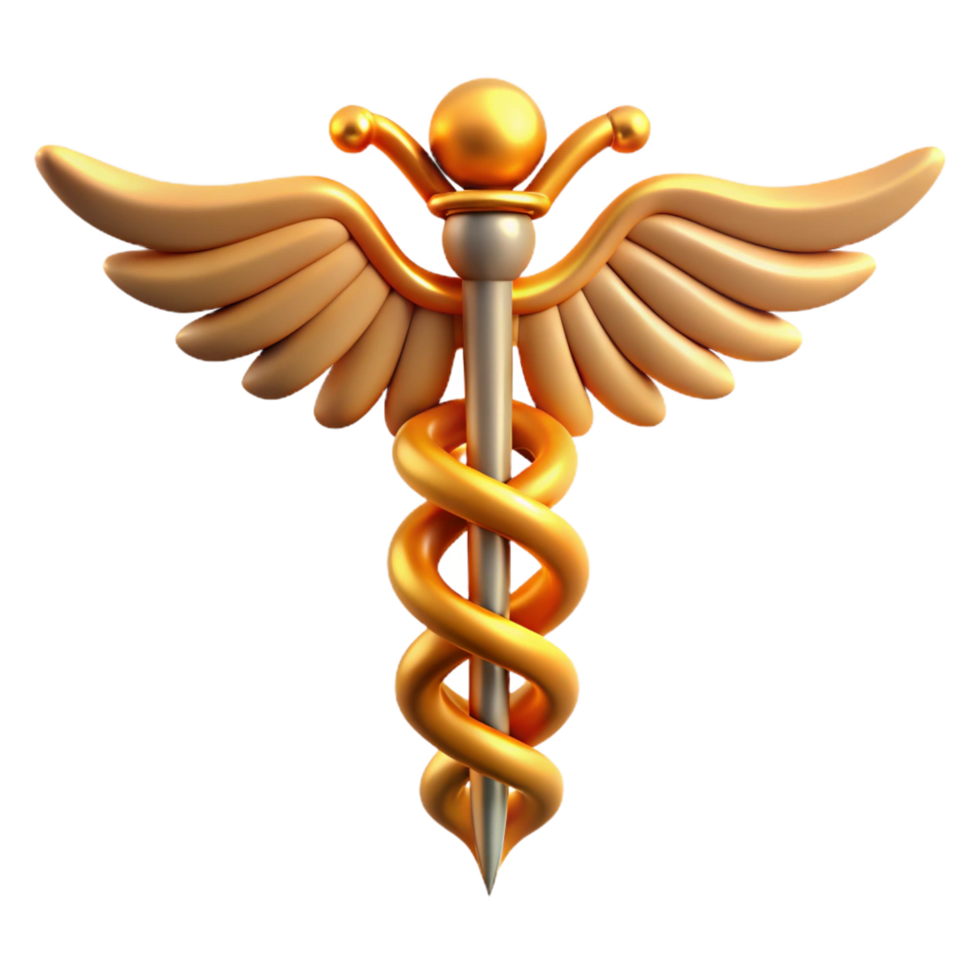 hypnotic inspired Caduceus, Hermes' staff, NO BACKGROUND with Transparent Background. png