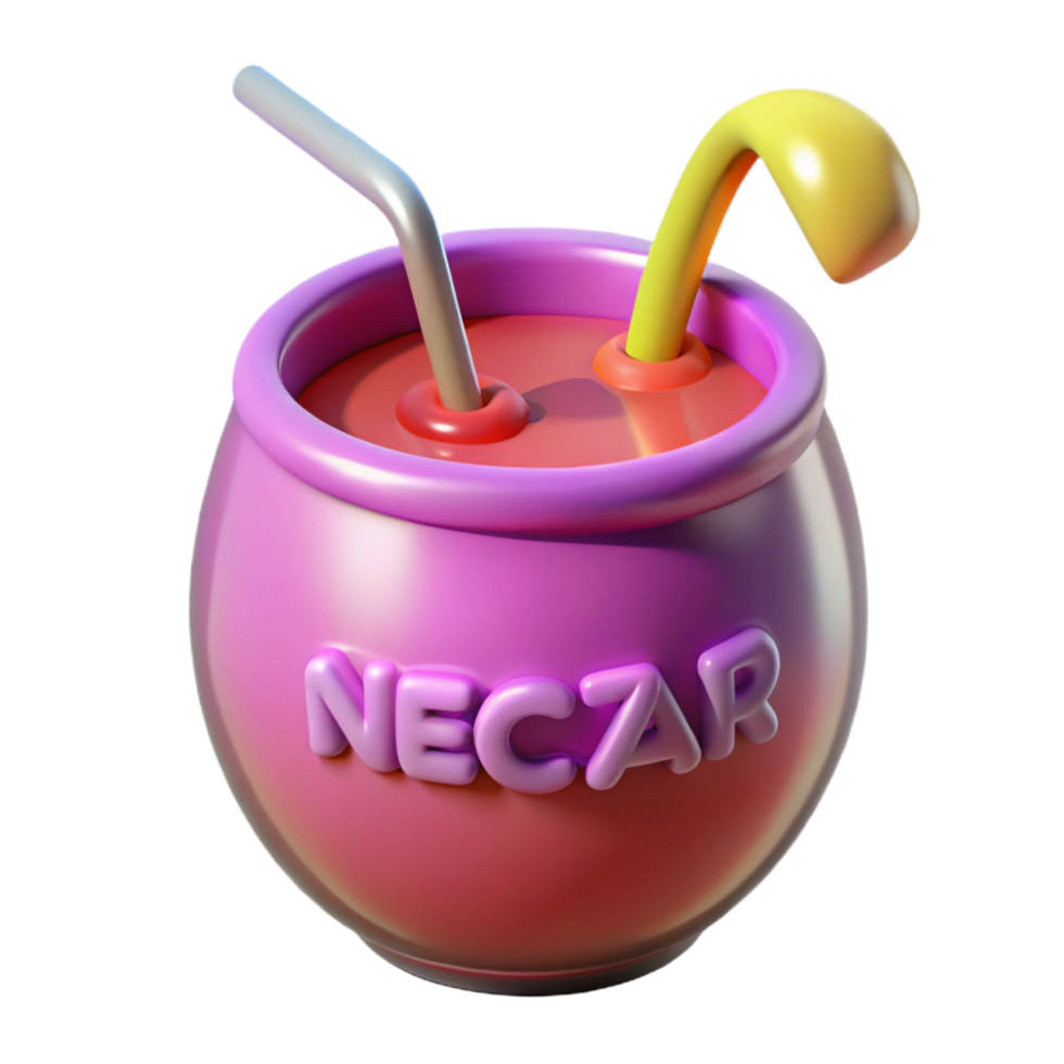 dynamic magnificent Nectar, drink of the gods, NO BACKGROUND with Transparent Background. handcrafted png