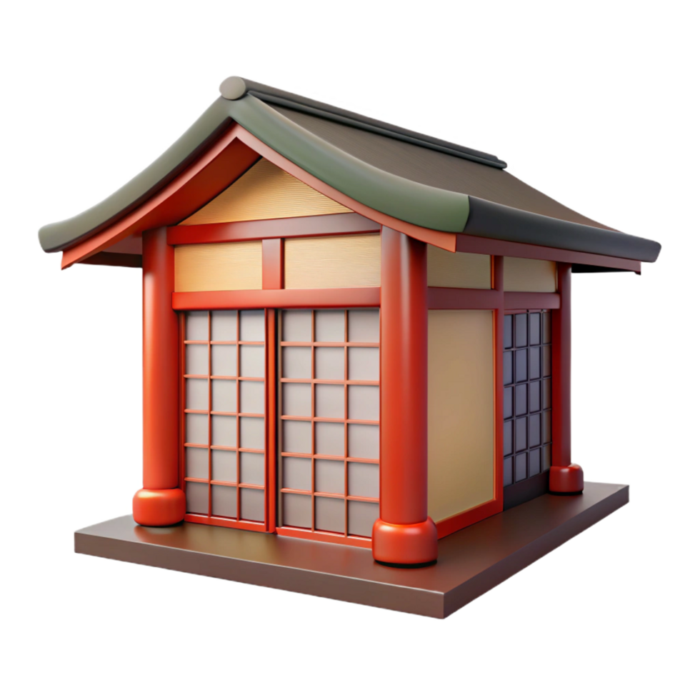 enchanting coveted Traditional Japanese house sliding door, NO BACKGROUND with Transparent Background. png