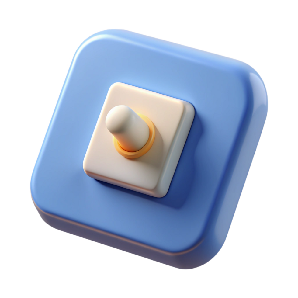 elegant rare Light switch toggle style, NO BACKGROUND with Transparent Background. png