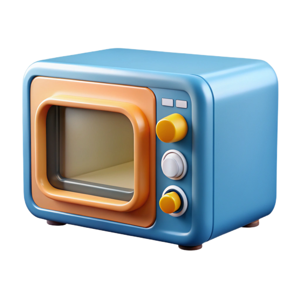 dynamic majestic Microwave oven countertop model, NO BACKGROUND with Transparent Background. fine detail png