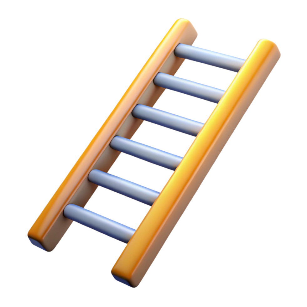 impressive passionate impressionist Ladder extension type, NO BACKGROUND with Transparent Background. precision png
