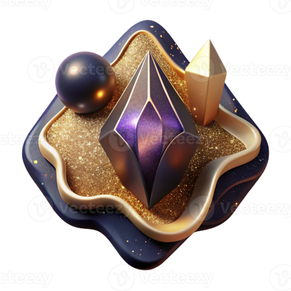 vibrant creative Abstract Shape Iconography Transparent Background Cutout exclusive png
