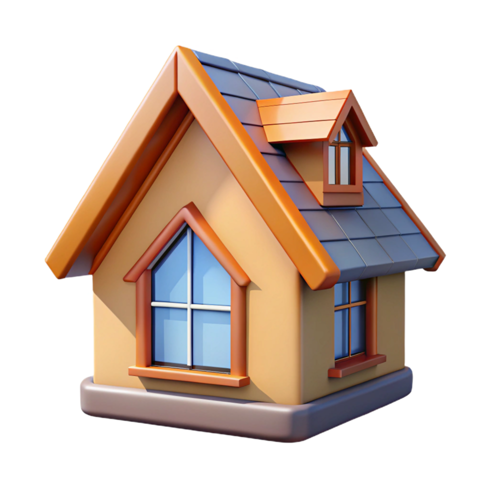 exquisite acclaimed Dormer window, gable roof, NO BACKGROUND with Transparent Background. png