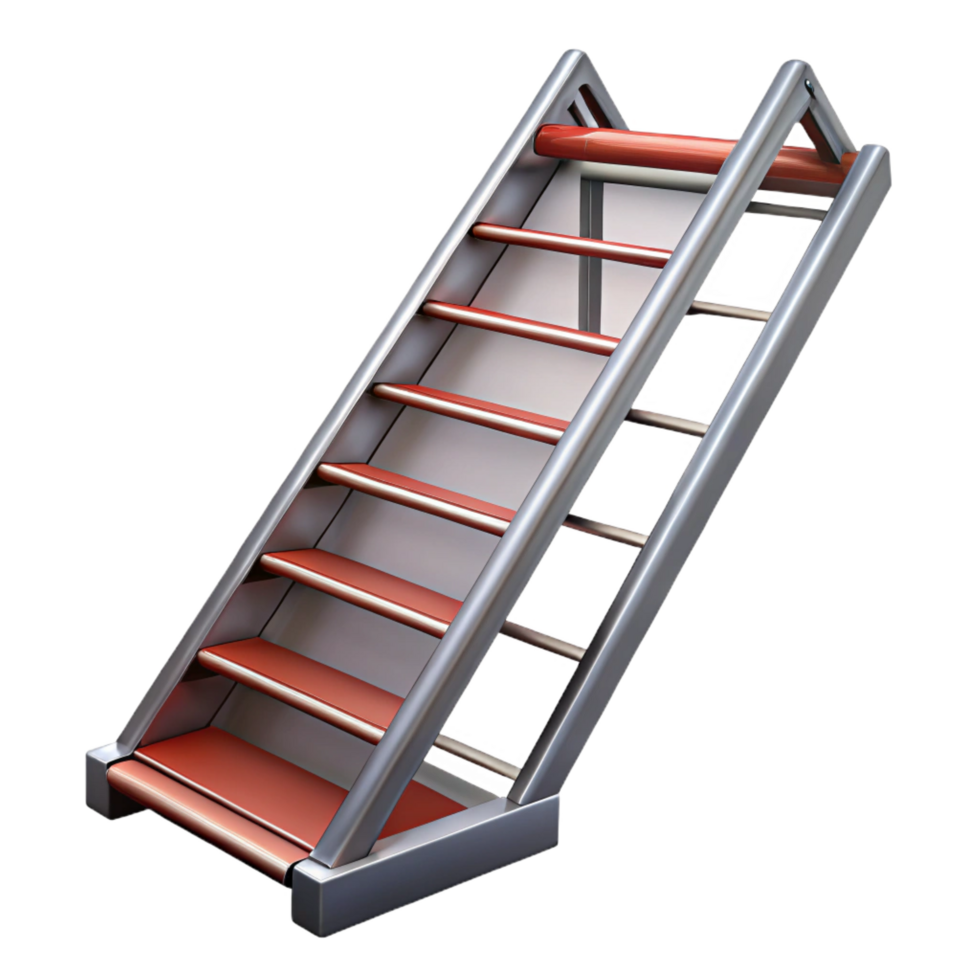 exquisite celebrated Fire escape ladder, metal, NO BACKGROUND with Transparent Background. png