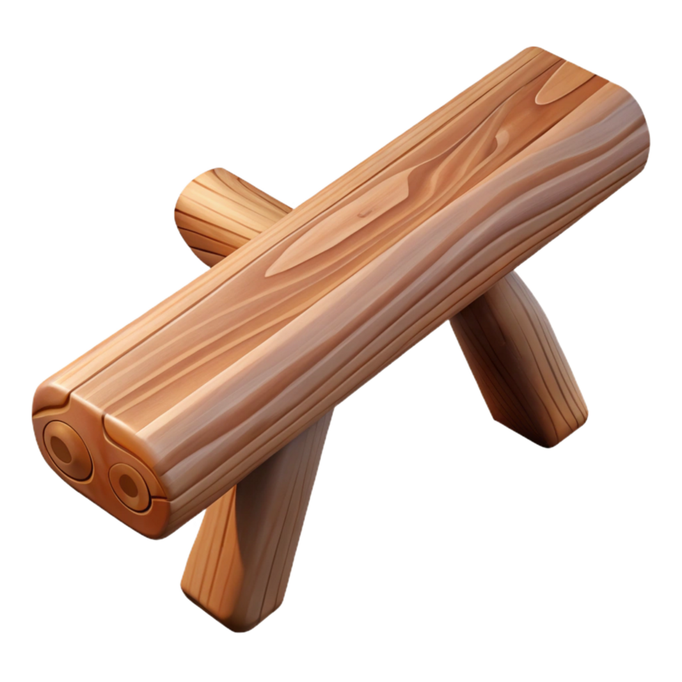 enchanting playful elegant Wooden beam, rustic, NO BACKGROUND with Transparent Background. luxury png