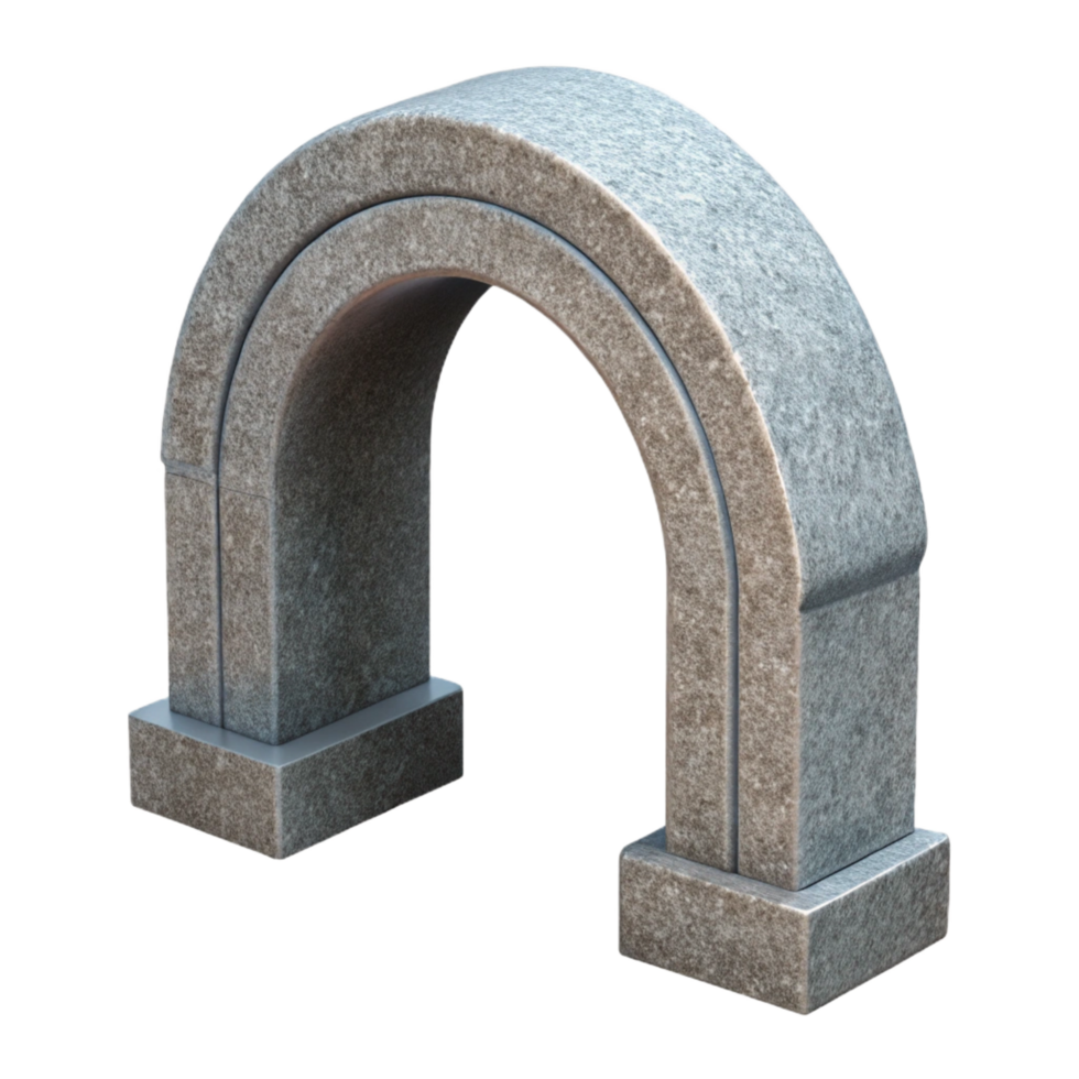 exquisite memorable Keystone, granite, arched, NO BACKGROUND with Transparent Background. png