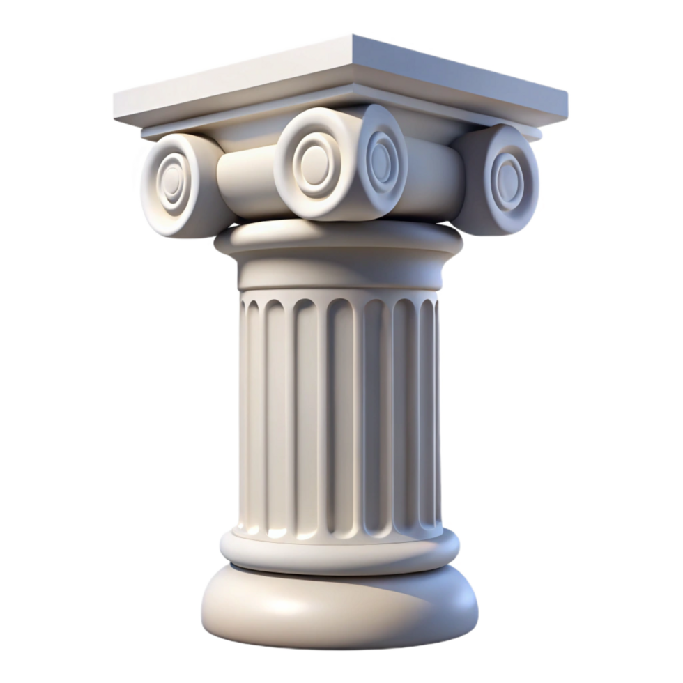 extraordinary renaissance Column capital, Corinthian, NO BACKGROUND with Transparent Background. flawless png