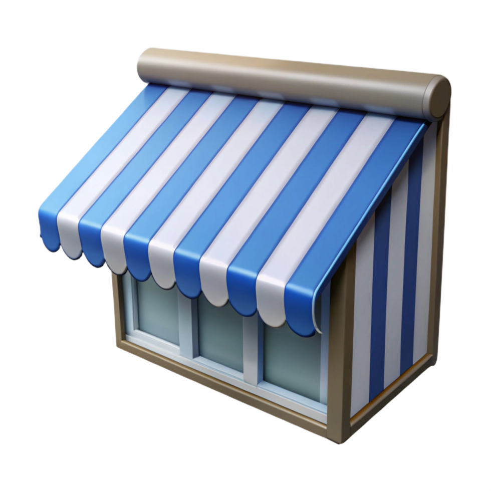 exceptional baroque Window awning, striped, NO BACKGROUND with Transparent Background. perfect clarity png