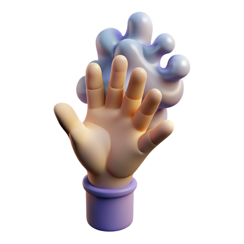 inspired contemporary A stylized, human hand reaching upwards made of smoke. NO BACKGROUND with Transparent Background. gallery standard png