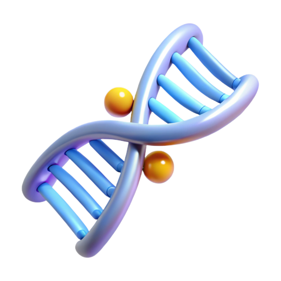 exemplary urban A single, DNA strand with glowing nucleotides. NO BACKGROUND with Transparent Background. masterfully captured png