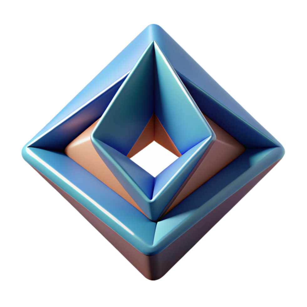 elegant distinctive A stylized, abstract logo with geometric shapes. NO BACKGROUND with Transparent Background. png