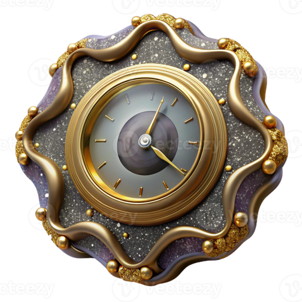 impressive classic Antique Clock Face View Isolated high quality png