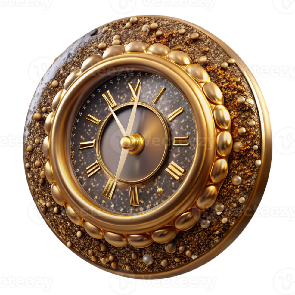 magnificent contemporary Antique Clock Face View Isolated authentic png