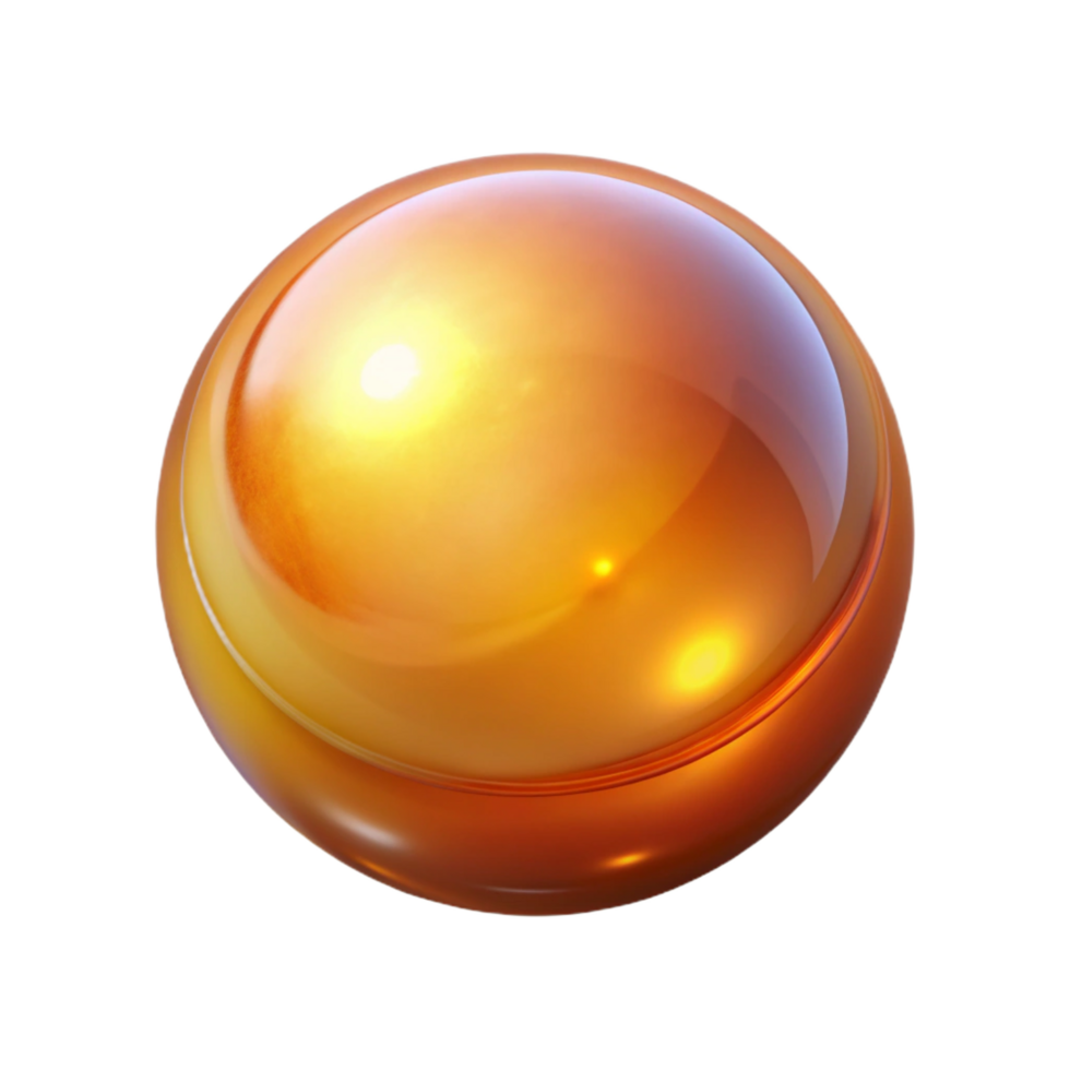exquisite iconic A single, floating, glowing orb of pure energy, NO BACKGROUND with Transparent Background. png