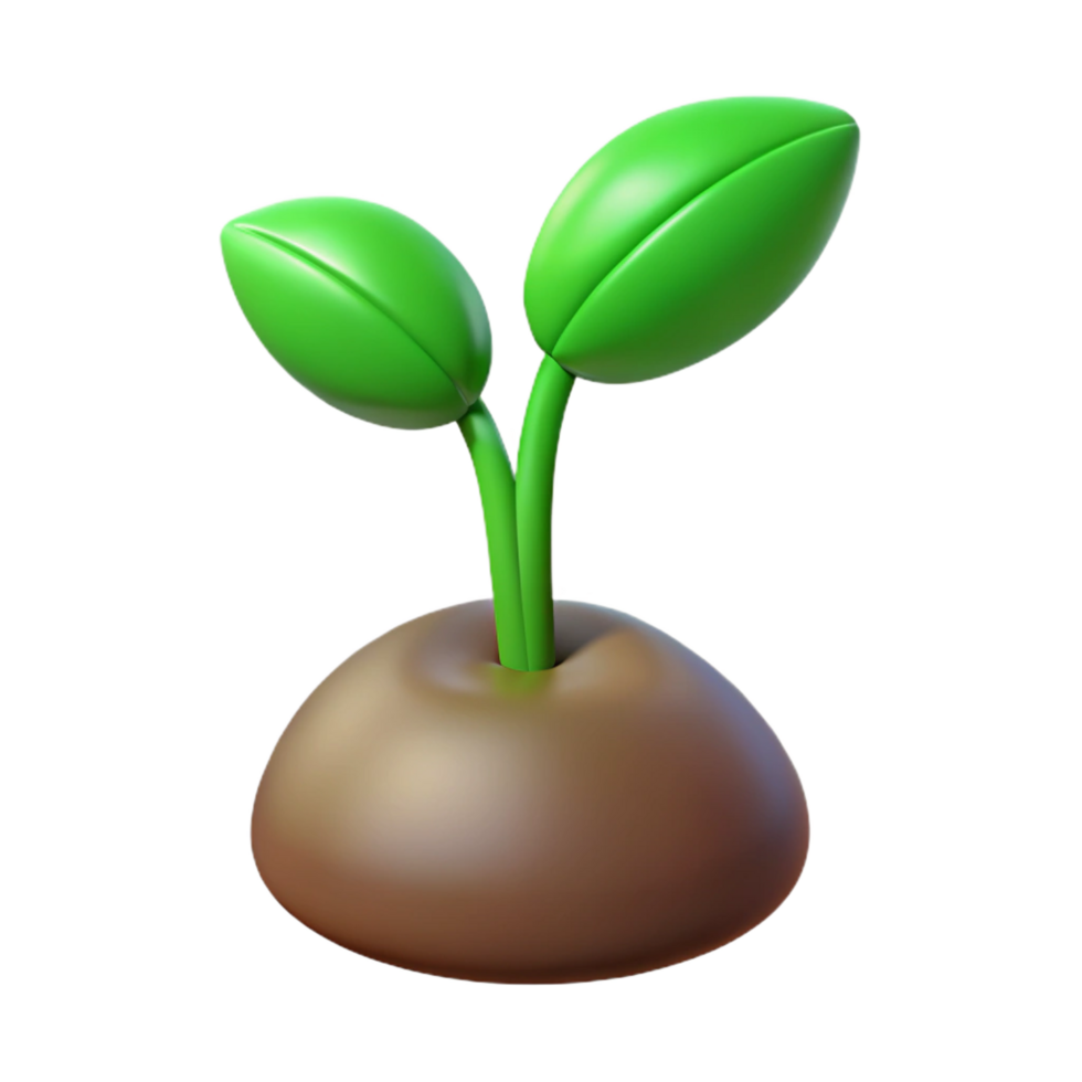 gorgeous nostalgic renaissance A single, green sprout. NO BACKGROUND with Transparent Background. impeccable png