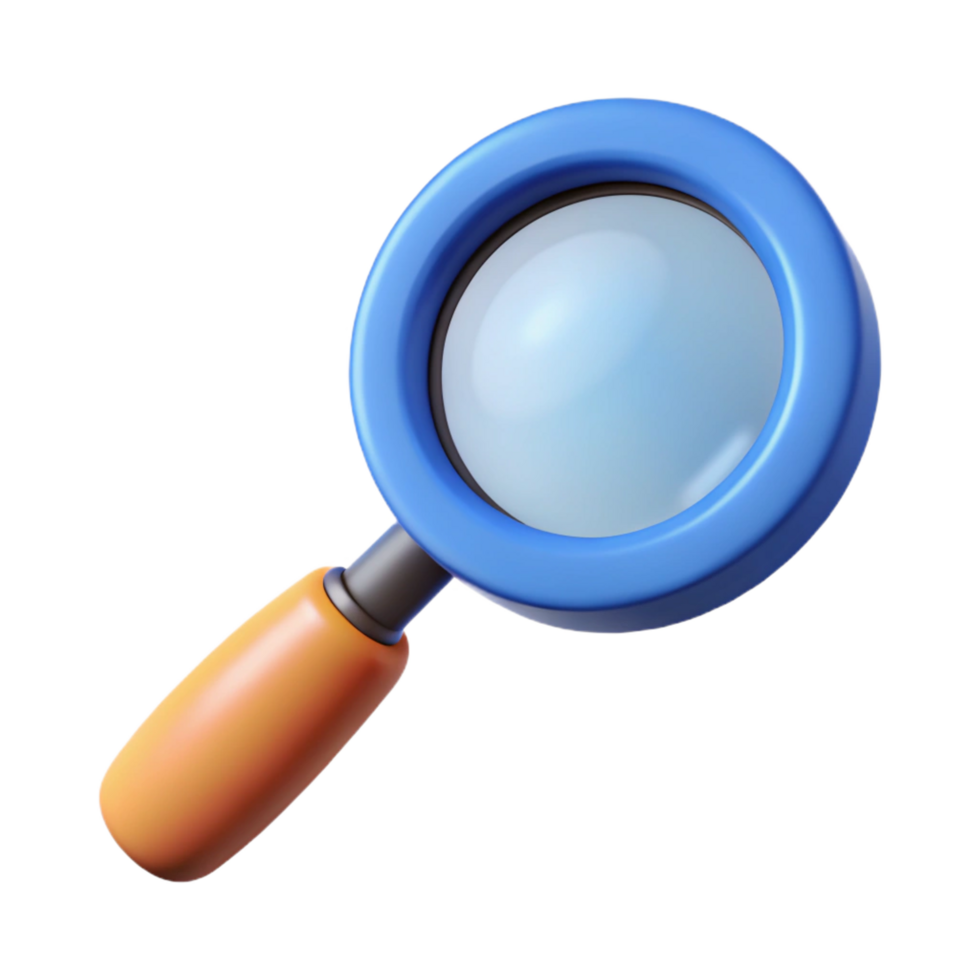 hypnotic whimsical creative A magnifying glass. NO BACKGROUND with Transparent Background. authentic png
