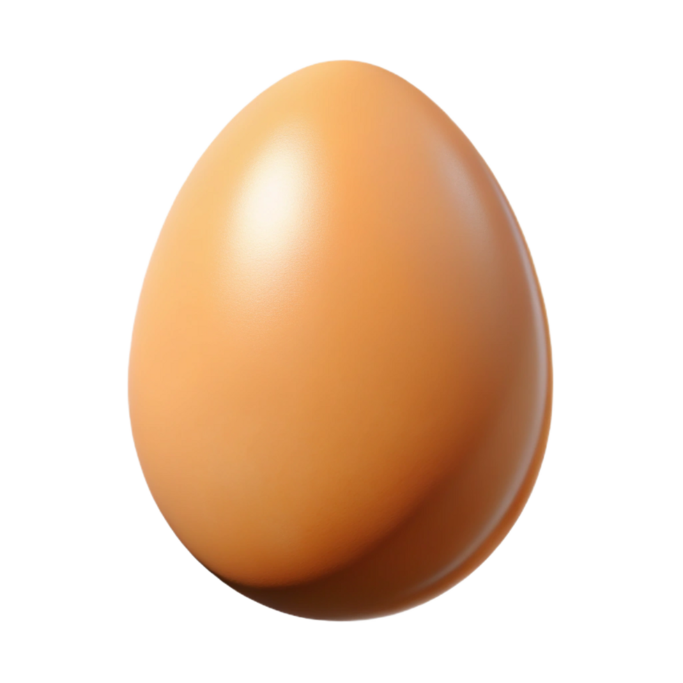 harmonious breathtaking A single, fresh egg. NO BACKGROUND with Transparent Background. original png