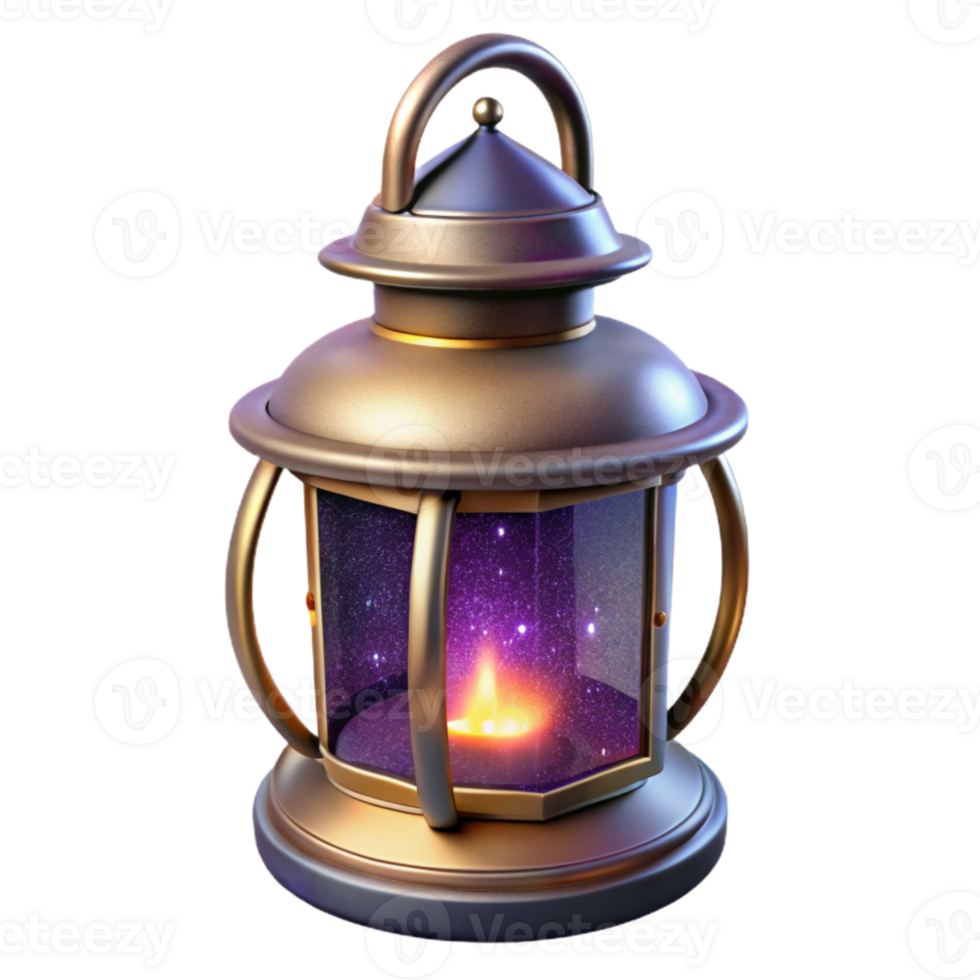 vibrant traditional Antique Lantern Metal and Glass Isolated genuine png