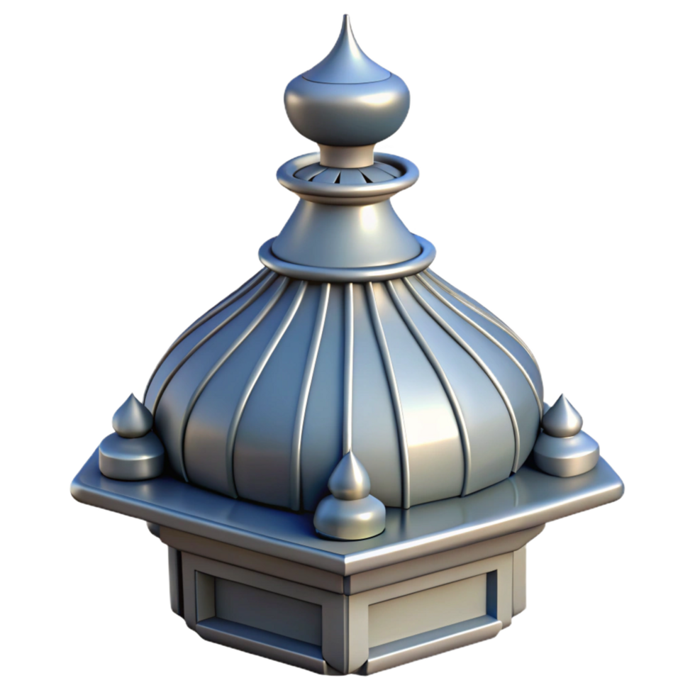 exemplary baroque Finial, roof ornament, decorative metalwork. NO BACKGROUND with Transparent Background. ultra HD png