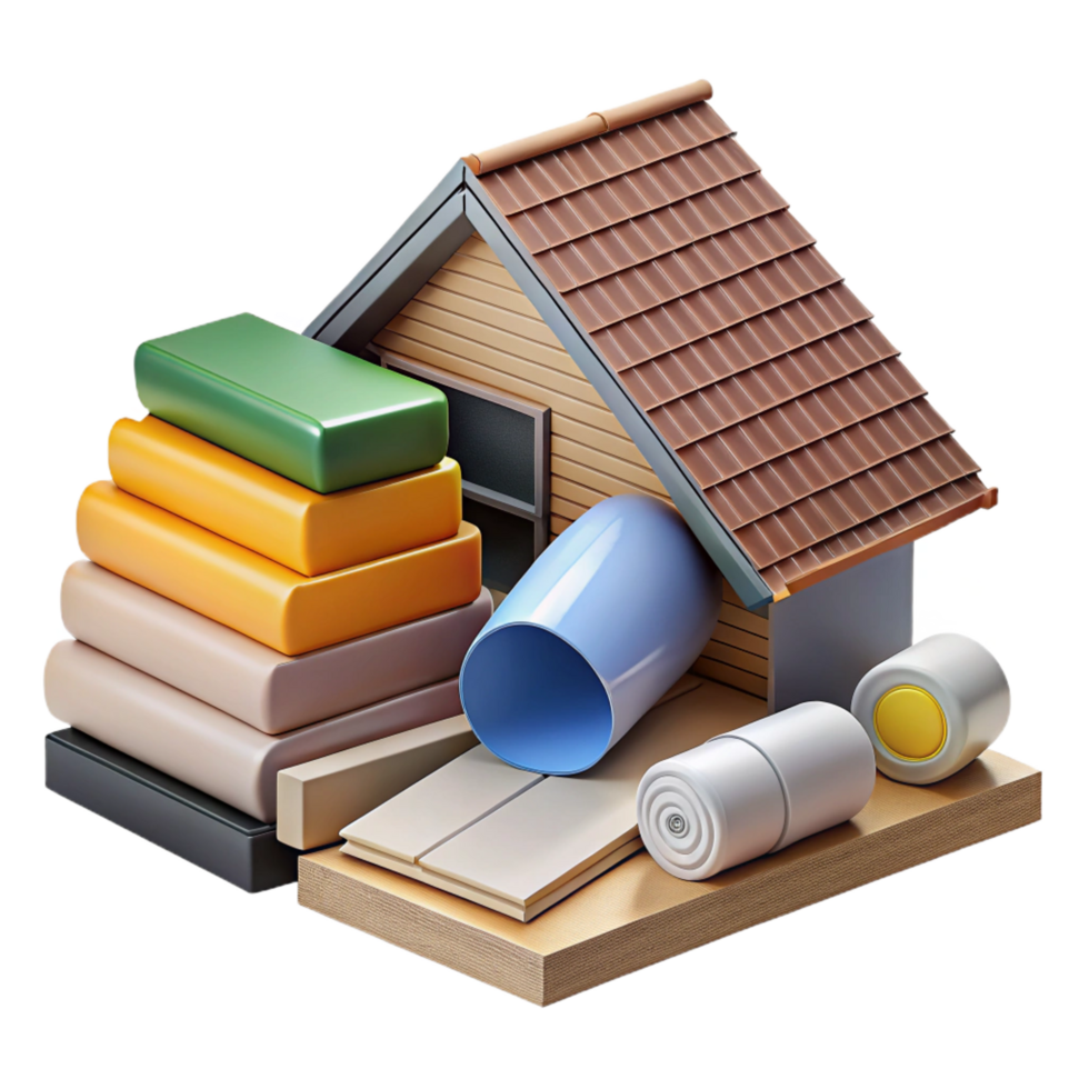 glorious dramatic organic Siding, exterior cladding, various materials. NO BACKGROUND with Transparent Background. handcrafted png