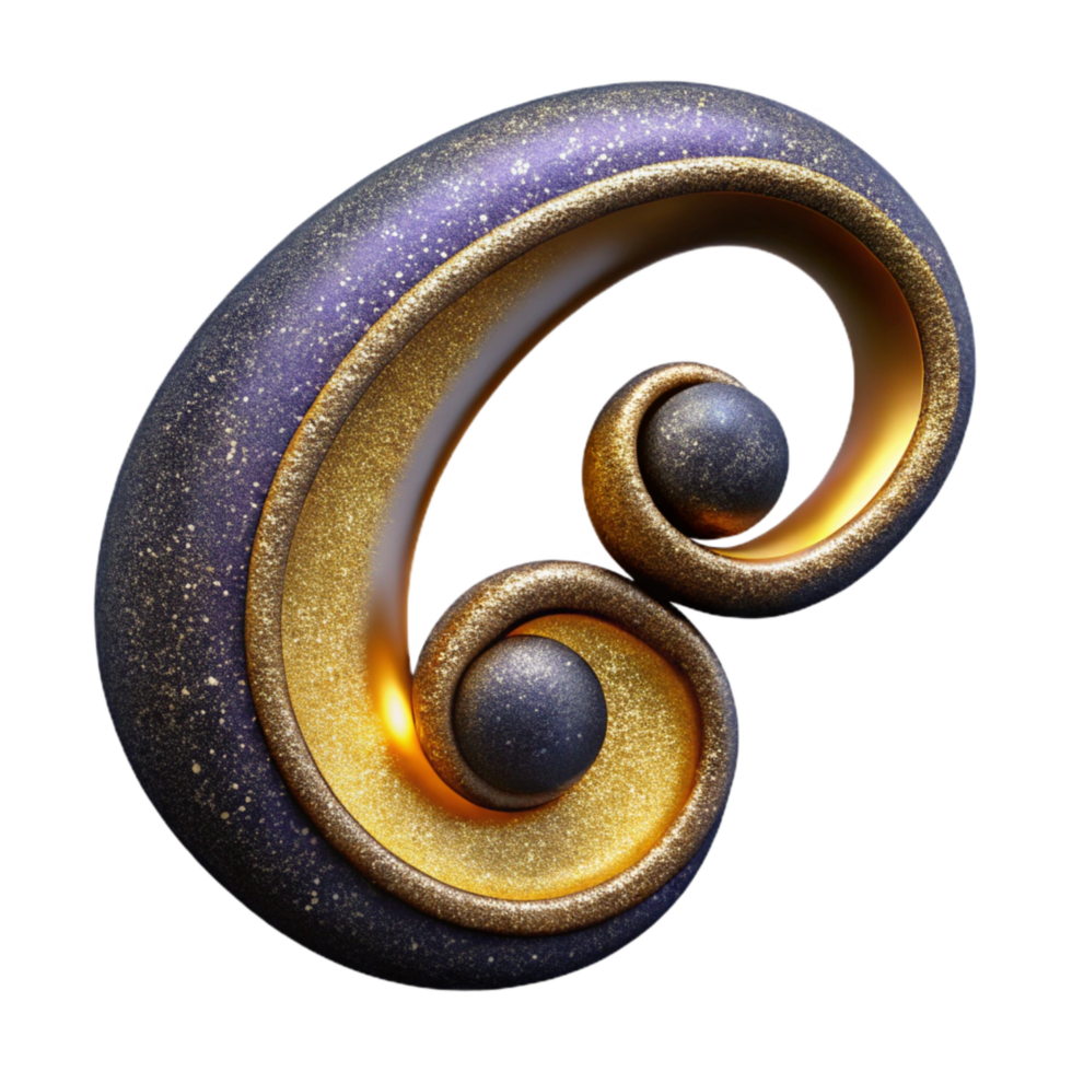 magnificent contemporary Bass Clef Isolated with Bold Curves and Rounded Shape authentic png